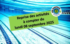 c'est la rentrée chez les Dauphins 