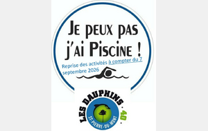 La rentrée des Dauphins - RDV à compter du 7 Septembre !!!